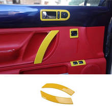 Fit For Volkswagen Beetle 2003-2010 2PCS Yellow ABS Car Door Interior Handle Bowl Protector Cover Trim Moldings Car Styling 2024 - buy cheap