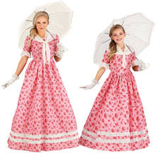 Halloween Cute Ladies Dress Carnival Cosplay Costume for Women Girls Floral Dress Court Long Robe Noble Princess Palace Party 2024 - buy cheap