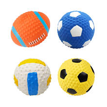 New Pet Dog Toy Latex Football Sports Ball Rugby Shaped Vocal Interactive Dog Toy Molar Chew Resistant Pet Toy 2024 - buy cheap