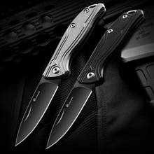 Hx Outdoors Black 440c Blade Folding Knife Pocket Sharp Rescue Camping Knives EDC Tool Small Hunting Knife Dropshipping 2024 - buy cheap