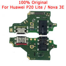 Puerto de carga Original para Huawei P20 Lite, placa de carga USB para Nova 3E, PCB, conector Dork, Cable flexible, piezas de repuesto de micrófono 2024 - compra barato