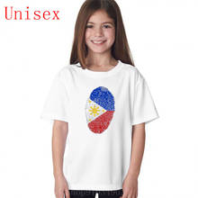 Philippines Fingerprint t shirt boys  teen girls clothing kids clothes girls boys summer clothes colorful suitable 2024 - buy cheap