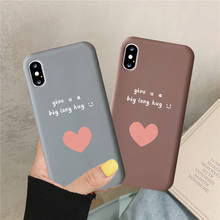 Phone Case for IPhone 11 Pro Max X XS XR Xs Max Candy Color Love Heart Soft Silicone Cover for IPhone 6 S 7 8 Plus Cover 2024 - buy cheap