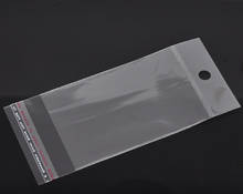 Bolsas de plástico autoadhesivas transparentes con agujero para colgar, 13,5x6cm (espacio utilizable 9x6cm), 55 Unidades, nuevo 2024 - compra barato