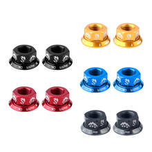 2Pcs Track Axle Nuts Bicycle Wheel BMX Road Track Fixie Vintage Rear/Front M10 Drums Screws 2024 - buy cheap
