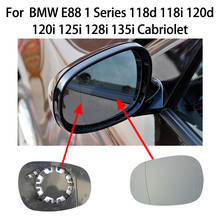 Espejo retrovisor de coche, cristal azul izquierdo/Derecho calefactado para BMW E88 118d 118i 120d 120i 125i 128i 135i, accesorios de Cabriolet 2024 - compra barato