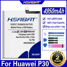 HSABAT HB436380ECW 4950mAh батарея для Huawei P30 батарея ELE-L09 ELE-L29 ELE-AL00 батареи 2024 - купить недорого