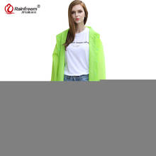 Rainfreem New Spring Foldable Backpack Position Light Weight Raincoat Women/Men Impermeable Plastic Transparent Rain Gear Poncho 2024 - buy cheap