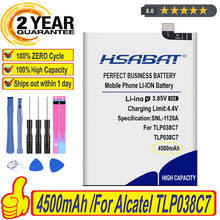 Top Brand 100% New 4500mAh TLP038C7 Battery for Alcatel Mobile Phone Batteries + free tools 2024 - buy cheap