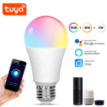 Tuya Smart Light Bulb 12w 15w Color Changing wifi Light E27 B22 RGB LED Bulb Dimmable Alexa Compatible Smart Life APP Google 2024 - buy cheap