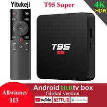 T95 Super Android 10.0 TV Box 2GB 16GB Allwinner H3 Quad Core 2.4G Wifi 4K H.265 1080P Grobal Set Top Box 2024 - buy cheap