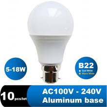 Bombillas LED B22, foco de 6W, 9W, 12W, 15W, 18W, 21W, blanco frío y cálido, CA 110, 220V, 240V, lámpara de repuesto de Interior de tienda para el hogar, 10 unidades/lote 2024 - compra barato