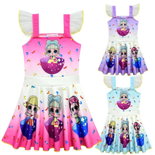 Lol Surprise Doll-vestido de dibujos animados para niñas, tirantes, tutú, falda, trajes de Boutique 2024 - compra barato