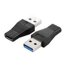 2шт высокоскоростной USB 3,1 Тип C гнездо к USB 3,0 папа порт адаптер USB-C к USB3.0 Type-A Разъем Черный конвертер цветов 2024 - купить недорого