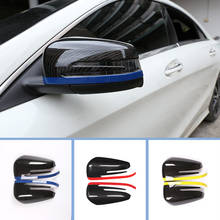 Carbon Fiber ABS Side Door Rearview Mirror Cap Cover Trim For Mercedes Benz W176 W246 W204 W212 W221 W117 W218 X156 X204 Parts 2024 - buy cheap
