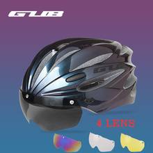 GUB K80 Cycling Helmet Integrally-molded Safety Comfortable MTB Road Bicycle Helmet with Visor Magnetic Goggles Men Women58-62cm 2024 - buy cheap
