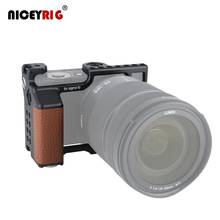 Niceyrig seletor de estabilização de câmera sigma fp, gaiola com aperto de madeira, marrom 346 2024 - compre barato