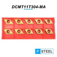10PCS DCMT11T304 MA PC4025 High Quality Carbide Inserts External Turning Tool DCMT 11T304 CNC Lathe Cutter Tool For Hard Steel 2024 - buy cheap