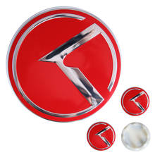 4Pcs Chrome Red 2.36 Inch Car Hub Caps Emblem Badge for KIA Forte Optima Rio Stinger 2024 - buy cheap