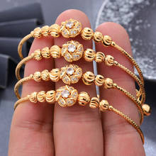 Ethiopian Light 24K Gold Color Bangles For Women Wife wedding gifts  African Dubai Party Bracelet Jewelry ornament Wholesale 2024 - buy cheap