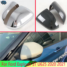 Para Ford Explorer ST U625 2020 2021 accesorios de coche ABS cromado puerta espejo lateral Trim cubierta de retrovisor trasero moldura de sobreponer guarnición 2024 - compra barato