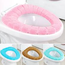 O-Shape Toilet Seats Warm Thick Knitted Pumpkin Pattern Toilet Seat Cushion 2024 - buy cheap