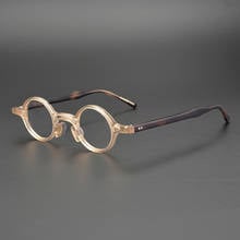 Acetate Small Round Glasses Men Women Vintage Retro Clear Lens Optical Eyeglasses Frame Prescription Eyewear Frames Spectacles 2024 - buy cheap