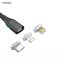 Candyeic-cabo magnético de carregamento para celular, acessório para carregador de celular samsung galaxy xcase pro 2024 - compre barato
