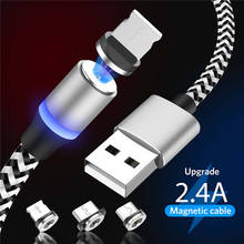 1M Magnetic Cable Micro USB Type C Fast Charging Type-C Magnet Charger Mobile Phone Cable USB C For Xiaomi iPhone 11 Xr Samsung 2024 - buy cheap