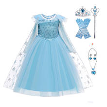 Christmas Girls dress Kids Dresses For Girls Princess Dress Birthday Party Dance Cosplay Girl Children Evening Long sleeve Dress 2024 - buy cheap