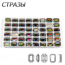 CTPA3bI Crystal Vitrail Medium Color Octagon Shape Glass Sew on Rhinestones Beads Handicraft DIY Clothes Bags Strass Accessories 2024 - buy cheap