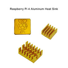 Raspberry Pi 4 Heat Sink 3pcs Aluminum Heatsink Radiator Cooling Kit Cooler 2024 - buy cheap