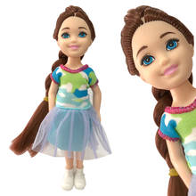 NK-Mini muñeca articulada movible para niña, conjunto de 5 muñecas articuladas de 14 cm, muñeca bonita + zapatos + traje para muñeca Kelly, juguetes para bebés 011C 1X 2024 - compra barato