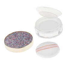 Kit de viagem para rosto, "faça você mesmo blush sombra recipiente caixa jarra com pó puff 2024 - compre barato