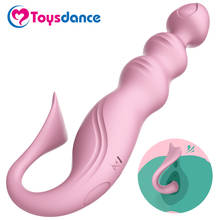 Anal Dildo Vibrator For Women Lovely Fish Butt Plug Vibrating Penis 10 Speeds USB Rechargeable Massager Adult Sex Toy For Women 2024 - buy cheap