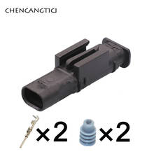 1 Set Tyco Amp 2 Pin Automotive Electric Sensor Connector Male Plug For VW 1-1703498-1 4F0 973 702 0-2112986-1 1-1718643-1 2024 - buy cheap