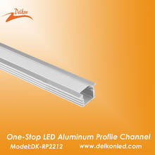 22*12mm Trim Recessed LED Aluminum Channel Profile Extrusion Track 2M/6.6ft  for Strip Light With Milky Diffuser Cover 2024 - buy cheap