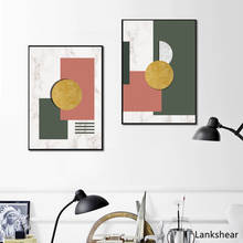 Abstracto escandinávia quadros em tela de mármore nórdico posters impressões modernas moda luxo criativo padrão geométrico decoração para casa 2024 - compre barato