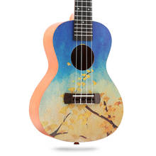 23 inch Painted Ukulele Mini Guitar 4-string Rosewood Fingerboard Ukulele Mahogany Top Spruce Beginner Concert UK2365 2024 - buy cheap