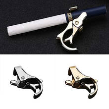 Cigarette Ring Holder Hands Smoking Clip on Rack-Gold 2024 - buy cheap