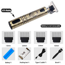 2021 Electric Hair Clipper Hair Trimmer For Men Rechargeable Electric Shaver Beard Barber Hair Cutting Machine For Men Hair Cut 2024 - buy cheap