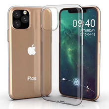 100pcs 0.3mm Soft Silicone TPU Rubber Transparent Case Clear Slim Cover For iPhone 13 Pro Max 12 Mini 11 XS XR X 8 7 6 Plus SE 2024 - купить недорого