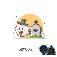 50*80mm novo corte chegada morre fantasma túmulo estêncil diy álbum de fotos álbum de fotos em relevo decoração papel cartão modelo de artesanato 2024 - compre barato