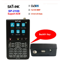 SATLINK-Localizador de satélite Digital, SP-2100, HD, DVB S/S2, MPEG-2/4, con pantalla LCD de 3,5 pulgadas 2024 - compra barato