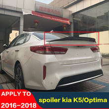 CEYUSOT FOR Real Carbon Fiber Kia K5/Optima Spoiler WING Car Trunk Rear Lip Tail FIN Auto Parts Decorative Accessories 2016-18 2024 - buy cheap