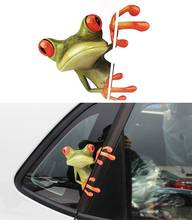Auto Car Styling Automotive interior Stickers 3D Stereo Cute Frog Funny Car Stickers Truck Window Decal Graphics Sticker 2024 - buy cheap