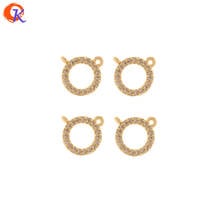 Cordial Design 30Pcs 9*9MM Jewelry Accessories/CZ Pendant/Genuine Gold Plating/Round Shape/Hand Made/Charms/DIY Necklace Making 2024 - buy cheap