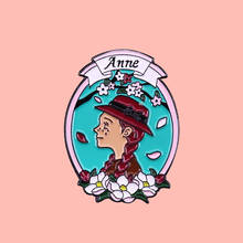 Anne Of Green Gables Enamel Brooch Pins Badge Lapel Pins Alloy Metal Fashion Jewelry Accessories Gifts 2024 - buy cheap