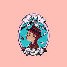 Эмалевая брошь Anne Of Green Gables, значок на булавке, Металлическая Булавка из сплава, модные ювелирные аксессуары, подарки 2024 - купить недорого