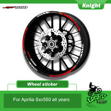 For Aprilia Sxv550 Motorcycle sticker Front Rear wheels decals Reflective waterproof stickers rim stripes 2024 - buy cheap